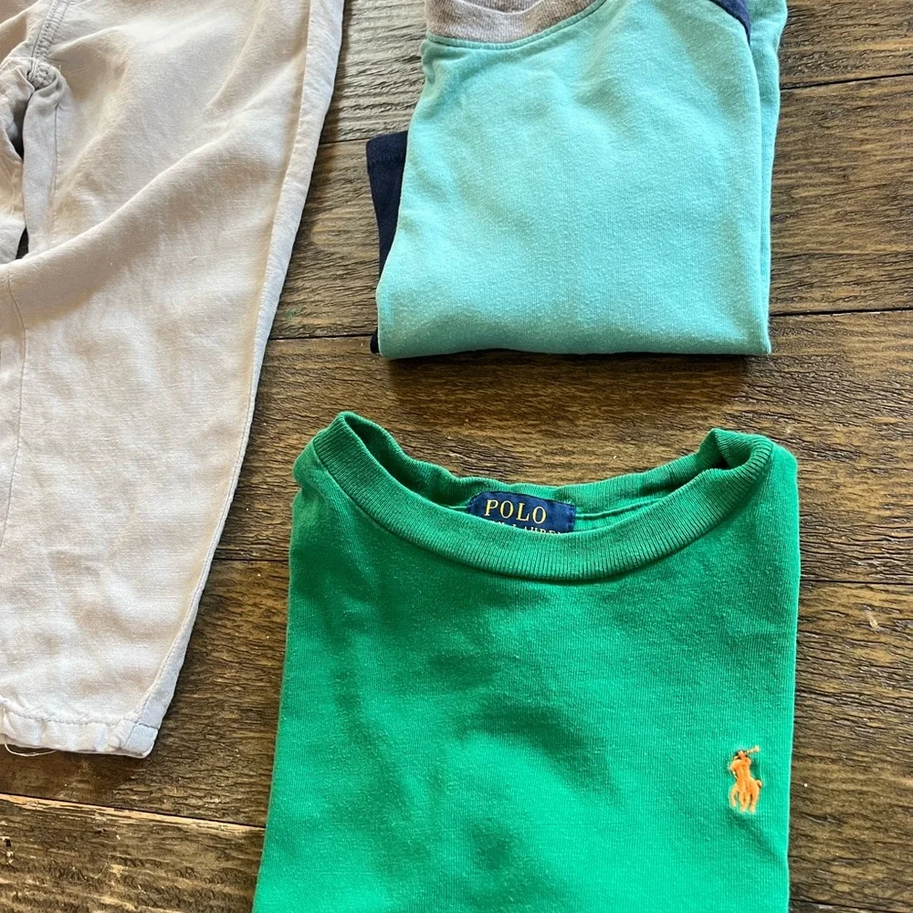 Zara boys linen pants tops Ralph lauren